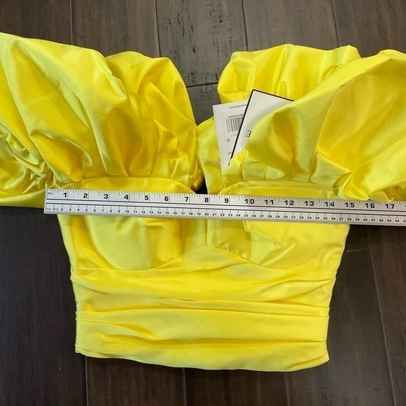 Rozie Corsets Women's Yellow Draped Off-The-Shoulder Corset Top Size FR3… - Picture 3 of 6